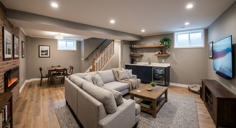 Basement Remodeling project example
